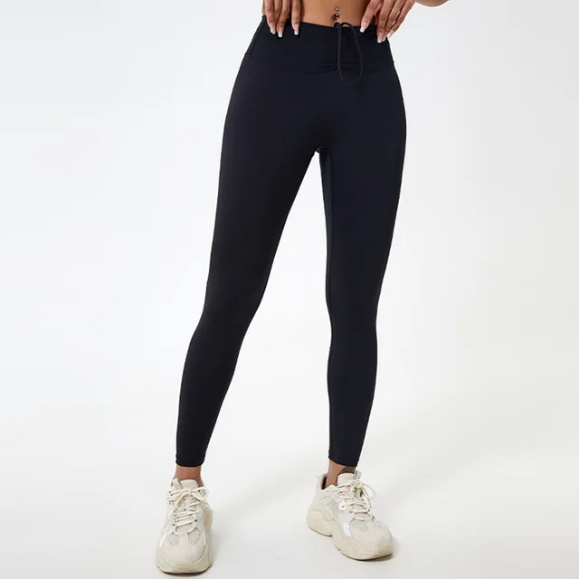Yoga Leggings Outdoor Running Fitness Sports Pants Naked Women Sense Hip Lifting Chrysanthemum Yoga Pants Black - Shop at LoveMi