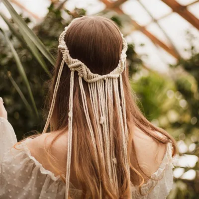 Veil Decorative Hair Rope Headband 8055 Tassel 60Cm - Shop at LoveMi