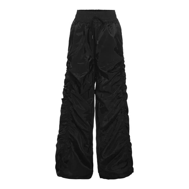 Loose Mop High Waist Casual Pants For Women Black - Shop at LoveMi