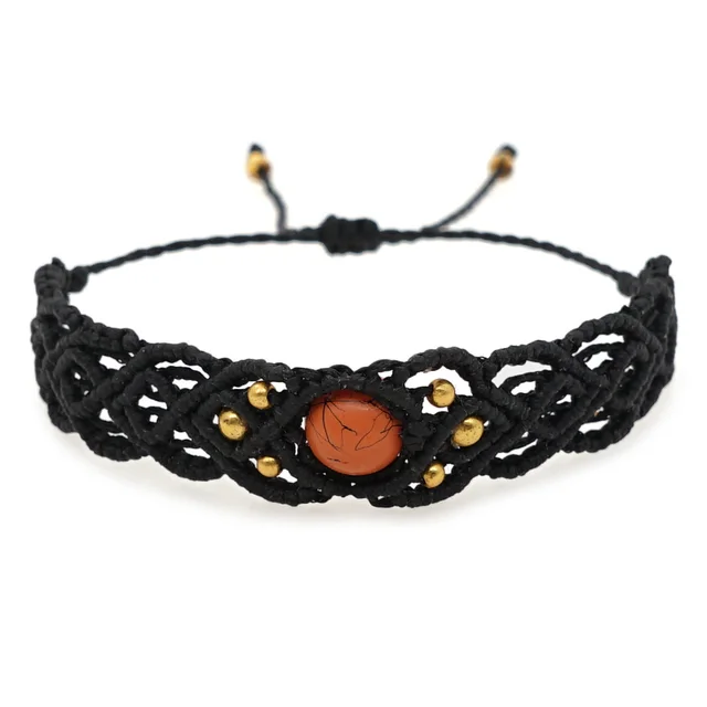 Vintage Ethnic Style Wax Rope Bracelet X B210010D - Shop at LoveMi