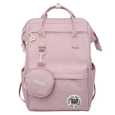 Backpack Travel Simple Style High School Backpack Purple - Shop at LoveMi