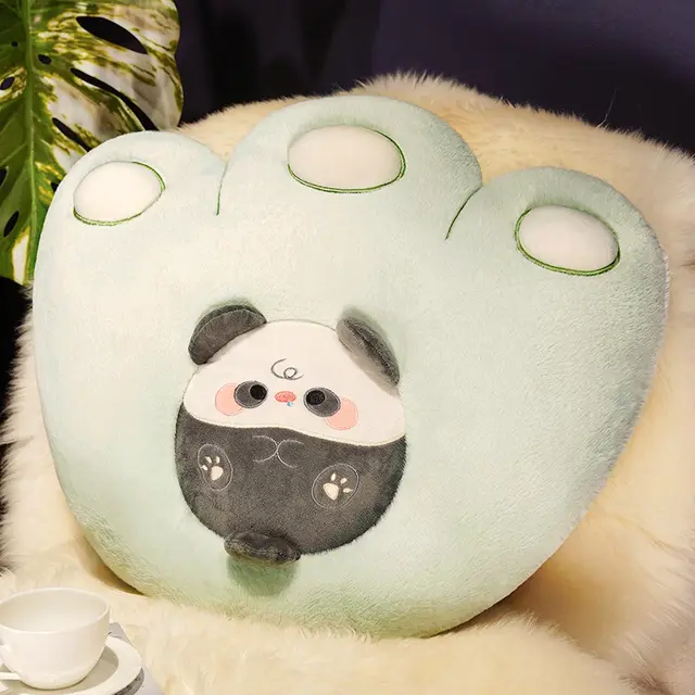 Office Cute Cat Claw Plush Cushion Cat'S Paw Panda - Shop at LoveMi