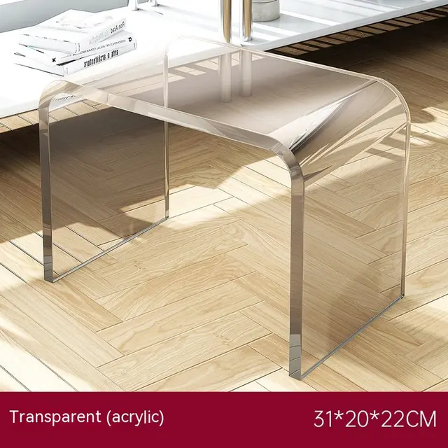 Simple And Light Luxury Acrylic Small Apartment Living Room Design Coffee Table Home Bedroom Bedside Table Complete Package - Shop at LoveMi
