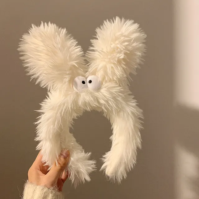 Cute Face Wash Hair Bands Female Cartoon Headwear Hair Band Headband Apply Adorable Dog White - Shop at LoveMi