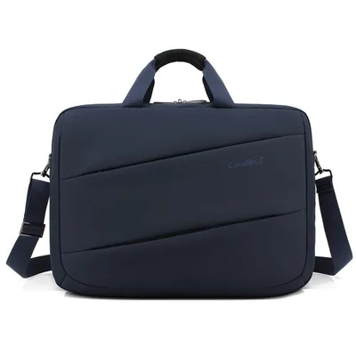 Men's Business Waterproof Wear resistant Crossbody Handbag Blue - Shop at LoveMi