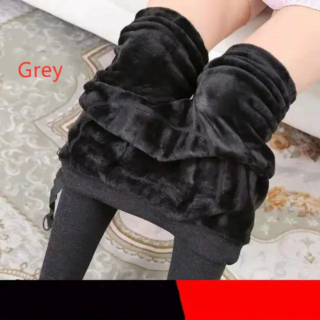 Winter Velvet Maternity Leggings Pants For Pregnant Women Warm Maternity Clothes Thickening Pregnancy Trousers Clothing Grey - Shop at LoveMi