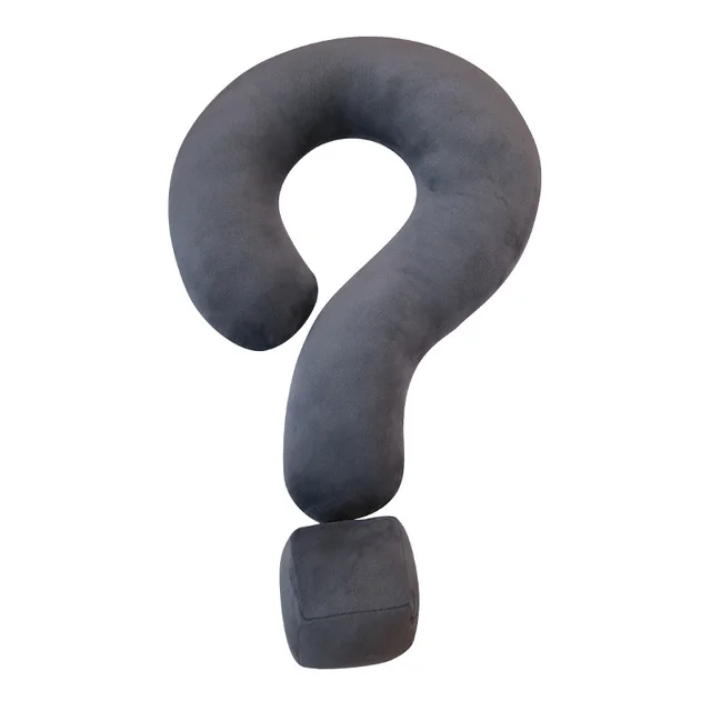 Home Living Room Sofa New Question Mark Office Siesta Pillow Dark Gray - Shop at LoveMi