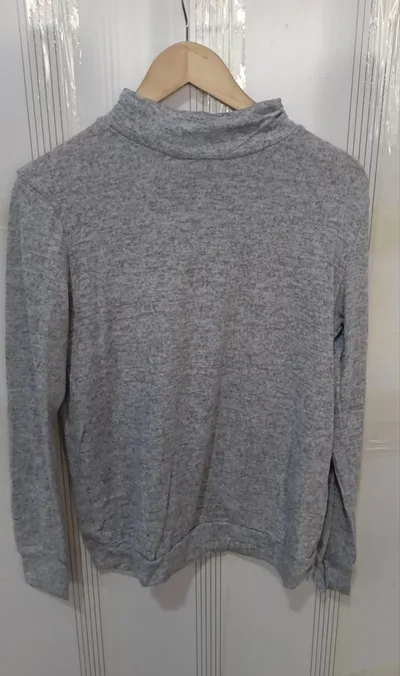Fashion Long Sleeve Pullover Sweater Fall And Winter Fashion Solid Color Knitted Tops For Women Clothing Gray - Shop at LoveMi