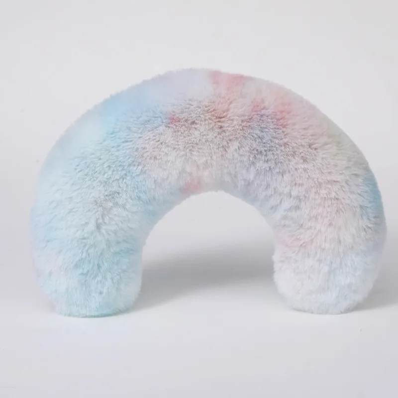 Pet Pillow Super Soft Tie dyed Plush Cat Supplies Pet Products U Shaped Color - Shop at LoveMi
