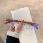 Gold Frame Transparent Lens