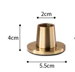 Metal Black Candlestick Decoration - Gold