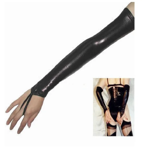 Arm Sleeve Glossy Adhesive Hook Finger Sleeve Cover Hot Crystal Black - Shop at LoveMi