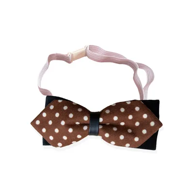 Dog Cute Fashion Bow Tie Handmade Bow Collar Caramel Polka Dot - Shop at LoveMi