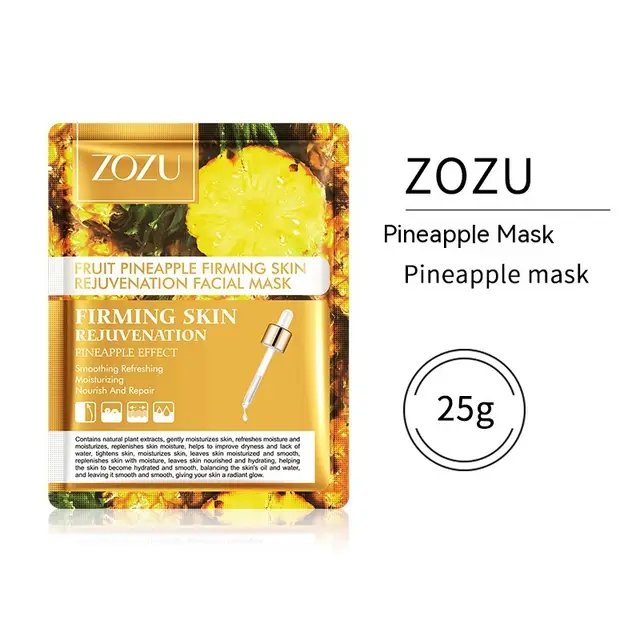 Fruit Flavor Facial Mask Hydrating Moisturizing And Nourishing Skin Care Products Pineapple Mask 25G - Shop at LoveMi