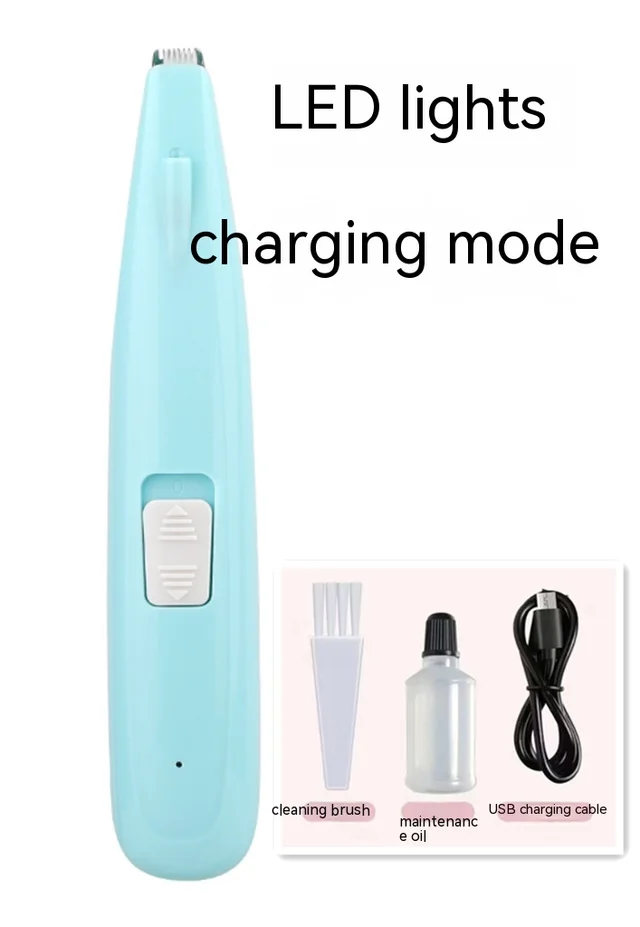 Pet Hair Clipper Pet Hair Shaver Electric Clipper Pet Shaver Blue Aluminum Battery - Shop at LoveMi