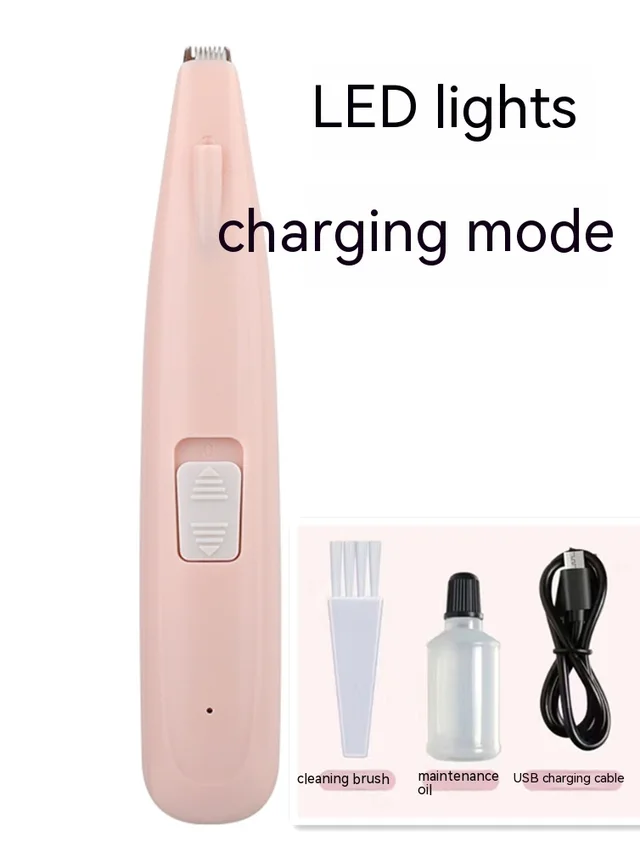 Pet Hair Clipper Pet Hair Shaver Electric Clipper Pet Shaver Pink Aluminum Battery - Shop at LoveMi
