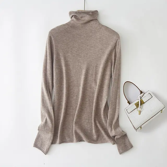 Wool Seam Pile Collar Sweater Flowery Camel - Shop at LoveMi