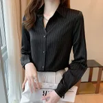 Striped Bright Buckle Black