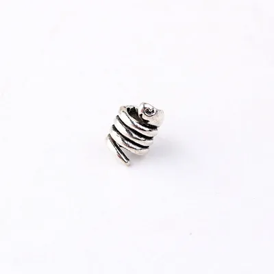 Skull Skull Decorative Beard Ring Silver Snake - Shop at LoveMi