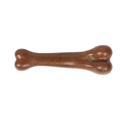 Pet Beef Flavor Simulation Bone Bite resistant Molar Interactive Reward Molar Toy Brown - Shop at LoveMi