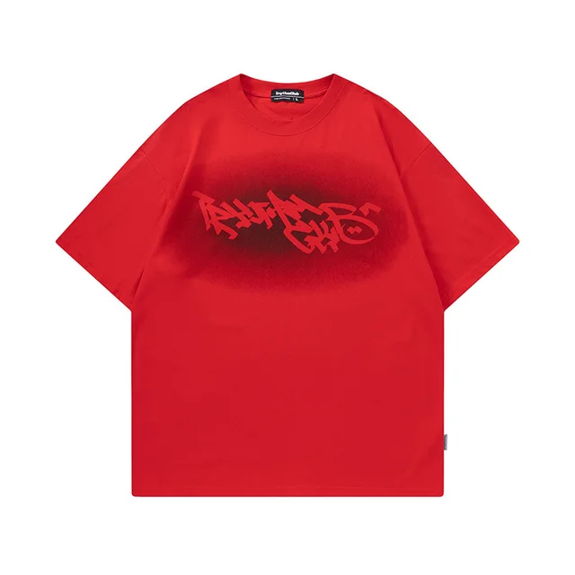 Men's And Women's Loose All match Couple Casual Half Sleeve Red - Shop at LoveMi