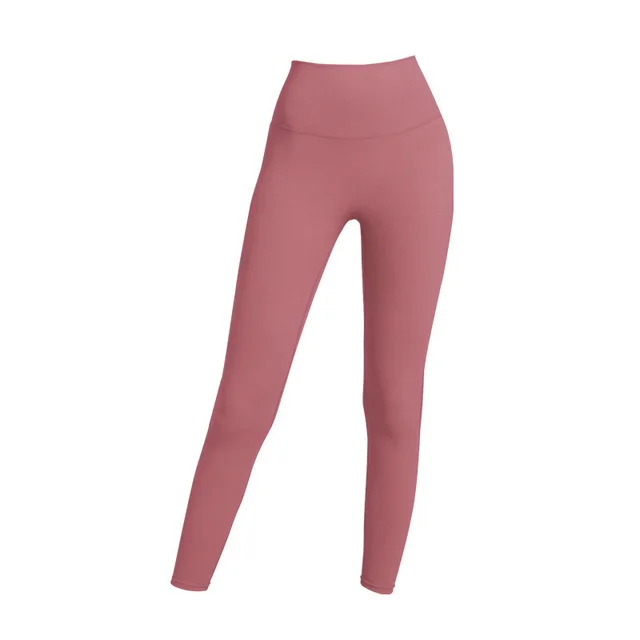 Yoga Pants High Waist Hip Lift Pocket Workout Ankle Length Pants Rose - Shop at LoveMi