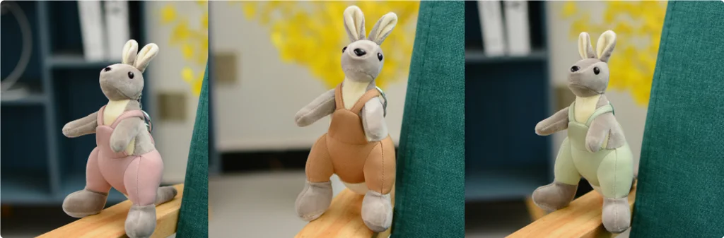 Cartoon Cute Strap Kangaroo Plush Pendant Little Doll - Set