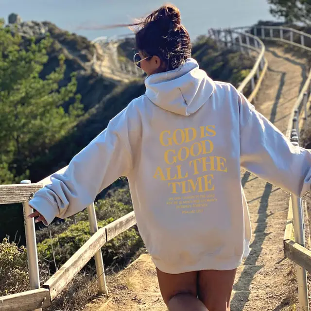 Men's And Women's Brushed Hoody letter Slogan Kangaroo Pocket Drawstring Hoodie White - Shop at LoveMi