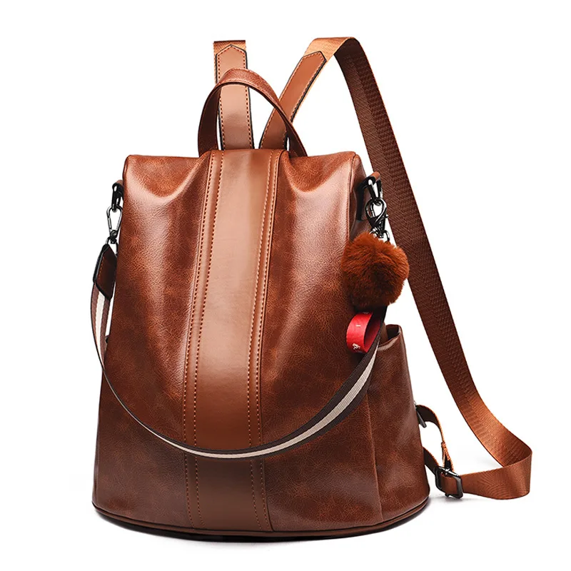 Casual Student Preppy Style Backpack Khaki - Shop at LoveMi