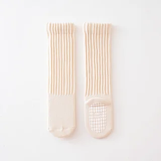 Autumn Winter Baby Socks Terry Thick Long - Creamy White