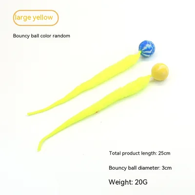 Pet Cat Elastic Ball Interactive Toy Yellow - Shop at LoveMi