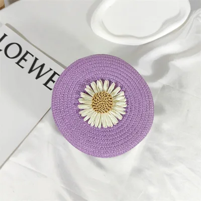 Personalized Simple Straw Bag Women Purple - Shop at LoveMi