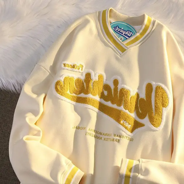 Idle Style Student Couple Vintage Coat Top Milk Yellow Thin Sweater - Shop at LoveMi