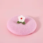White Little Flower Hat