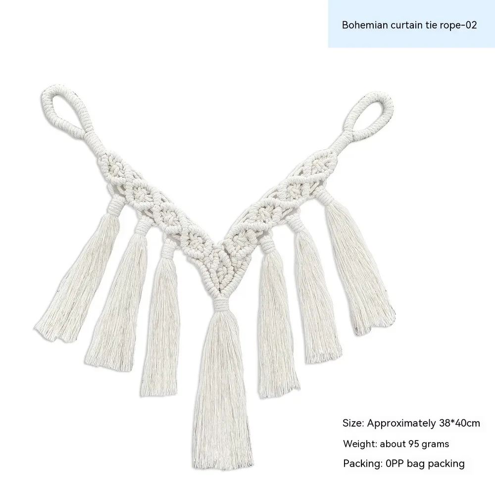Ins Decorative Bohemian Curtain Rope Tied Bandage Bohemian Curtain Bandage 02 - Shop at LoveMi