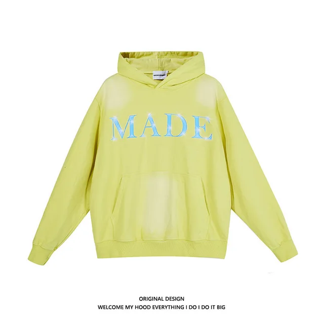 Women's Letter Printing Niche Texture Loose Sweater Green - Shop at LoveMi
