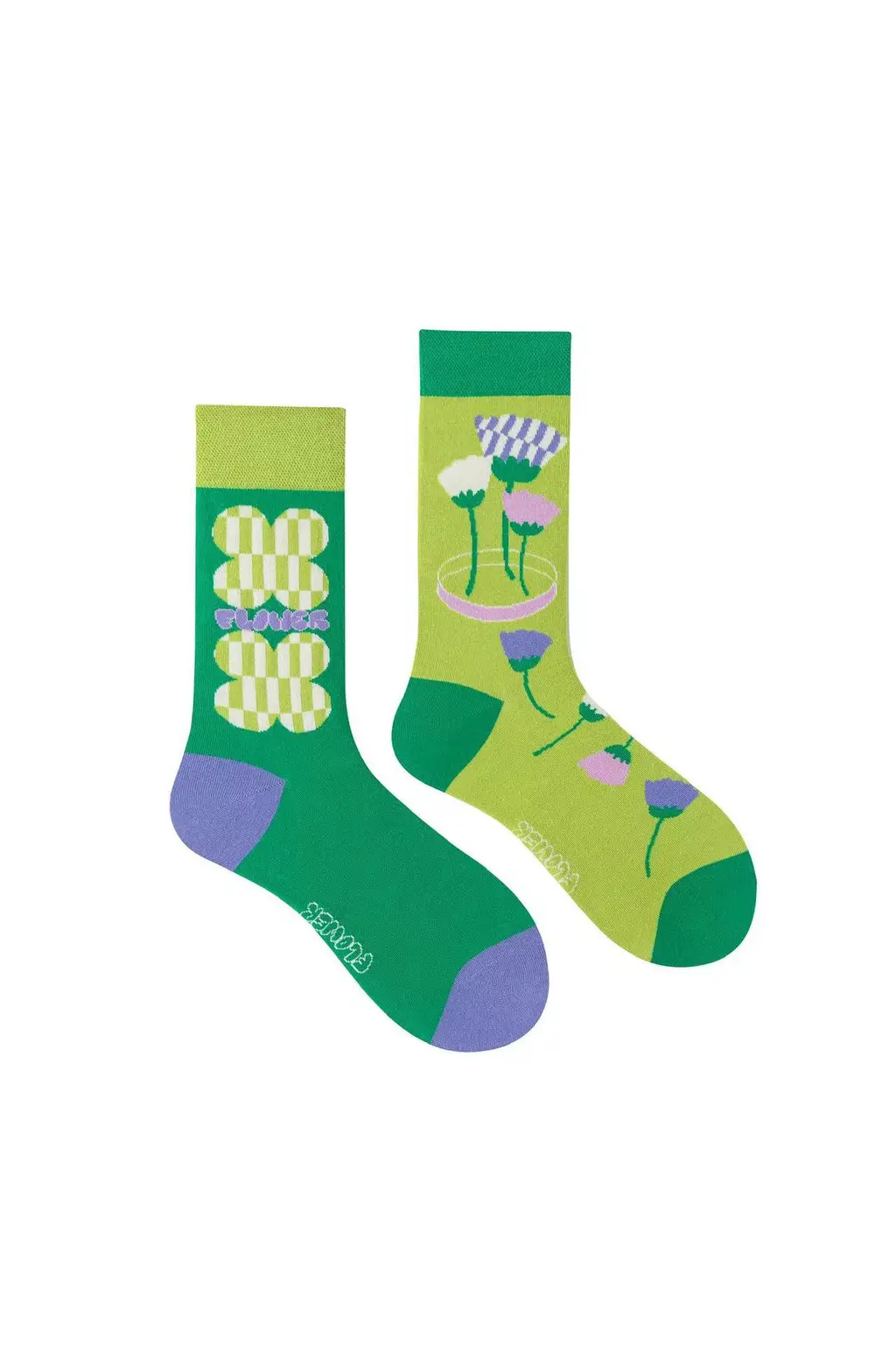 Asymmetric Couple Trend Tube Socks - Figure 9