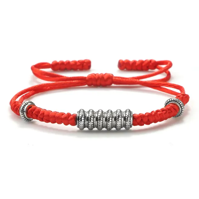 Gold And Silver Round Couple Bracelet Silver Red - Shop at LoveMi