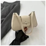 All-match Advanced Shoulder Messenger Baguette Bag - White