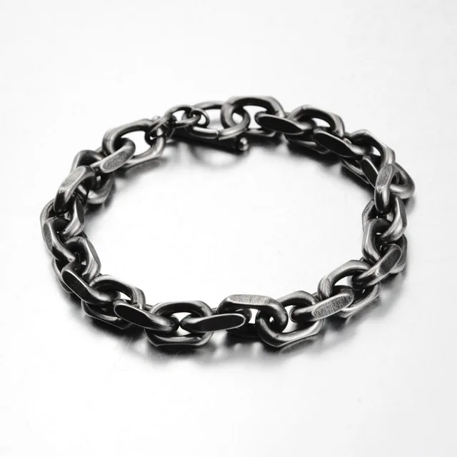 Personalized Fashion Accessories Titanium Steel Round Bracelet Round One Bracelet Light Gray - Shop at LoveMi