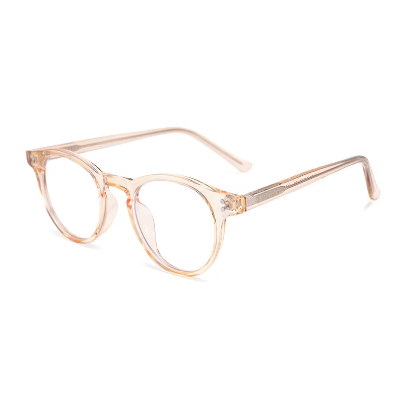 TR Ultra-light Material Anti-blue Light Vintage Glasses Rim - Transparent Gray Frame