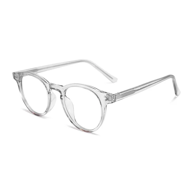 TR Ultra light Material Anti blue Light Vintage Glasses Rim Transparent Gray Frame - Shop at LoveMi