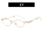 Gold Frame Transparent Lens