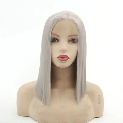 Front Lace Full Top Wig Head Cover Fashion Middle Point 10Inch - Shop at LoveMi