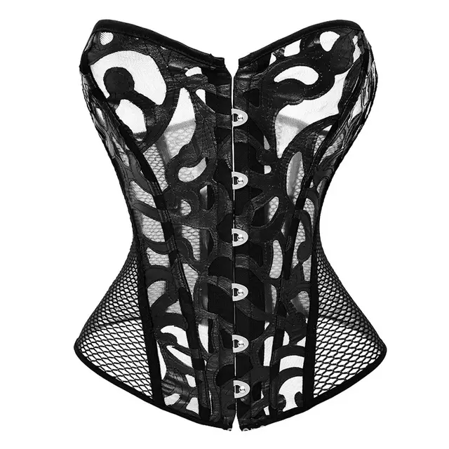 Wedding Dress Waist Trimming And Body Shaping Bone Clothing Corsettop Breathable Tight Black - Shop at LoveMi