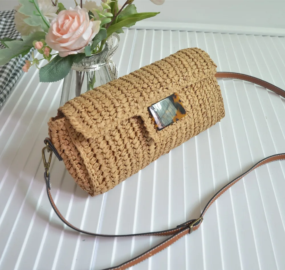 Straw Fashion Vintage Leopard Print Crossbody Bag Leopard - Shop at LoveMi