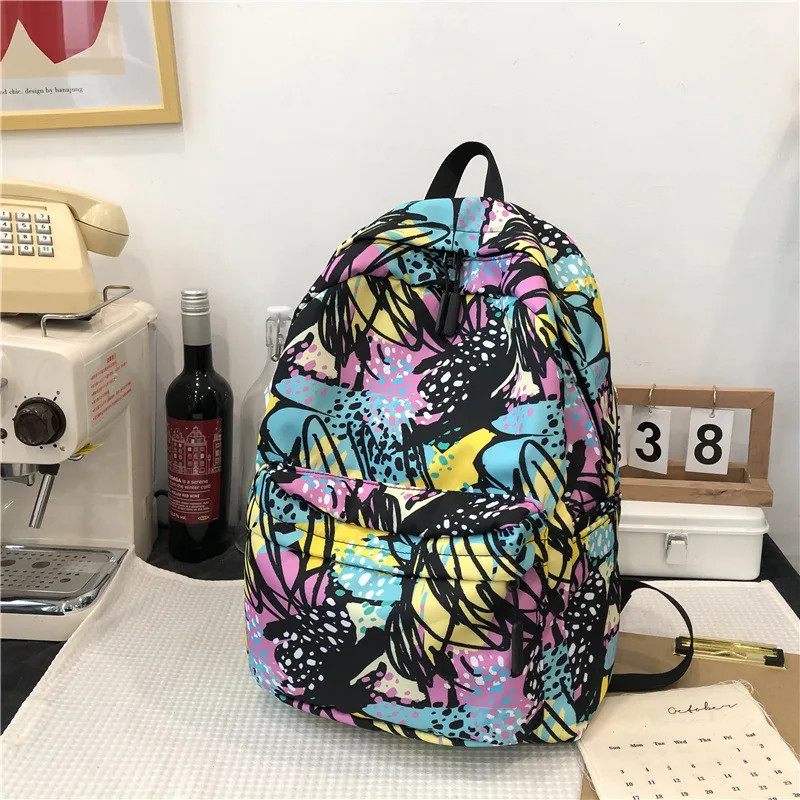 Junior High School Girl Lightweight Backpack Graffiti - Shop at LoveMi