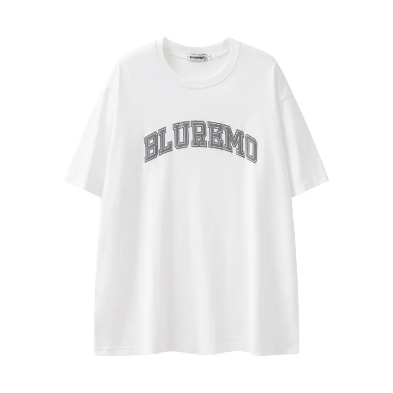 Female Simple Loose And Versatile Letter Print Short-sleeve - White