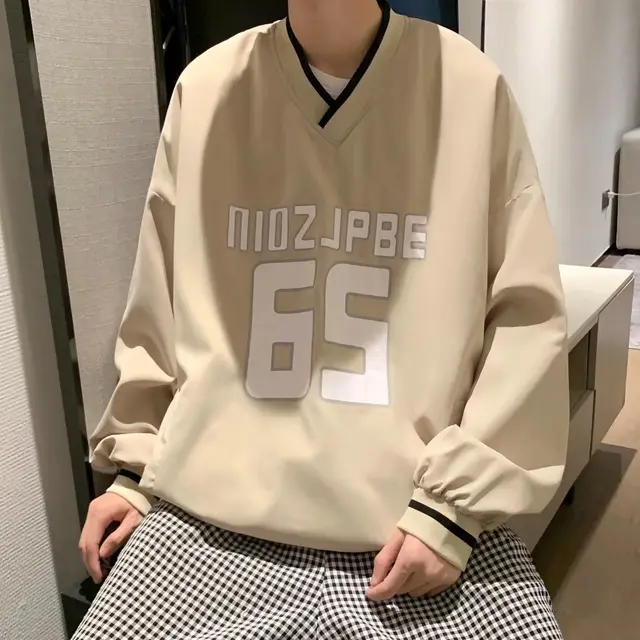 V neck Baseball Sweater Women's Fashion Shell Jacket Gray - Shop at LoveMi
