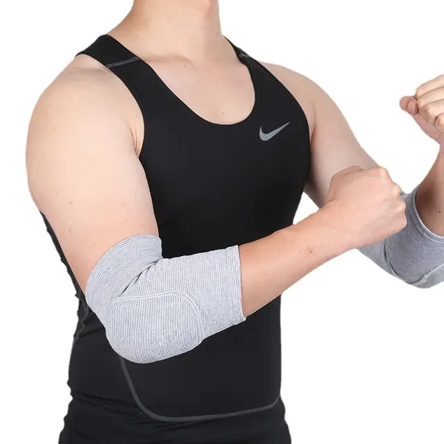 Sponge Anti fall Anti collision Elbow Pads Keep Warm Arm Guard Gray - Shop at LoveMi